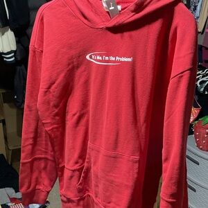 Full Tilt Red Hoodie with Statement